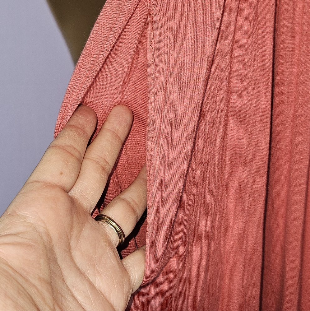 Ouges Long Sleeve Coral Dress NWT - image 9